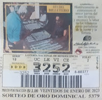 Nueva remesa de billetes para el Domingo 22 de enero de 2023