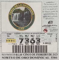 Billetes y Chances disponibles para el Domingo 5 de febrero de 2023